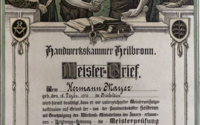 Rettung eines Meisterbriefes